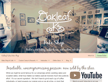 Tablet Screenshot of oakleafcakes.com